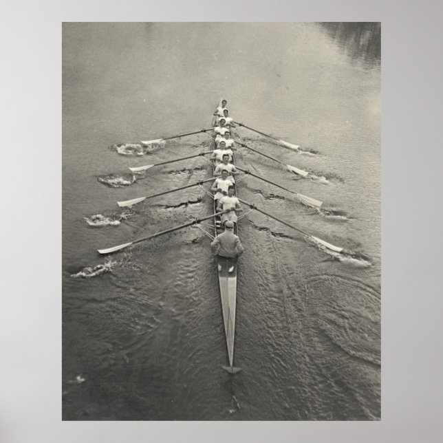 Cambridge Rowing Crew 1910 Poster (Front)