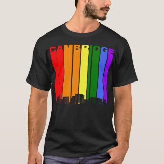 Cambridge Skyline Rainbow LGBT Gay Pride  T-Shirt