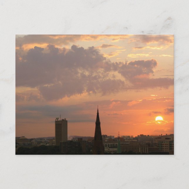 Cambridge Sunset Postcard (Front)