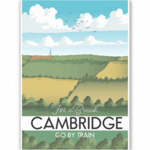 Cambridge Train travel poster