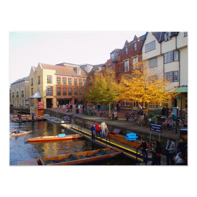 Cambridge. View from Magdalene Bridge. Photoprint Photo Print (Front)