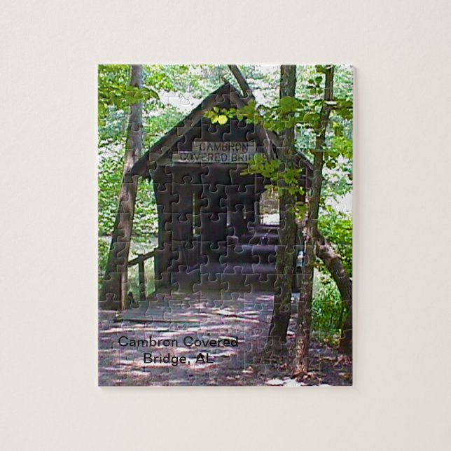 Cambron Covered Bridge, Madison County, Alabama Jigsaw Puzzle (Vertical)