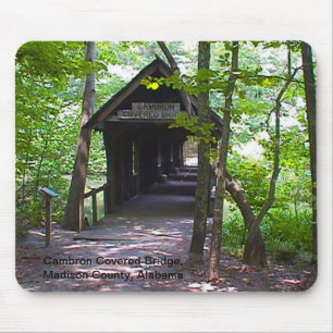Cambron Covered Bridge, Madison County, Alabama Mouse Mat