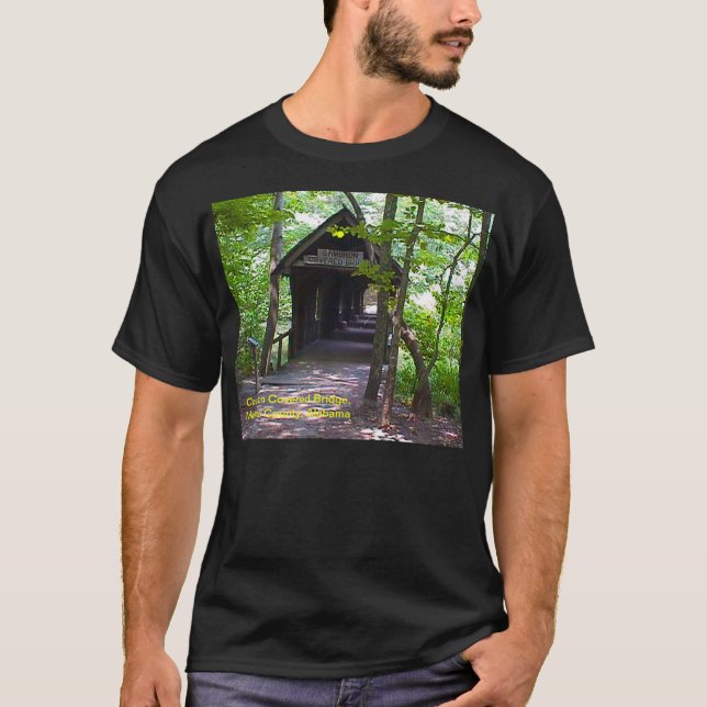 Cambron Covered Bridge, Madison County, Alabama T-Shirt (Front)