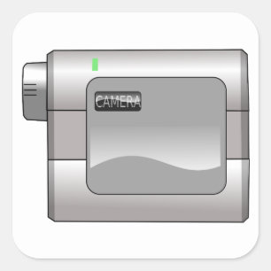 Camcorder Square Sticker