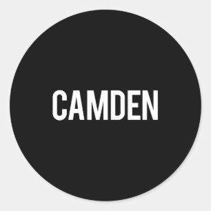 Camden Cool New Jersey Nj Fan Funny Gift Tee Classic Round Sticker