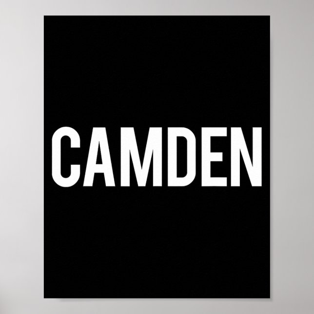 Camden Cool New Jersey Nj Fan Funny Gift Tee  Poster (Front)