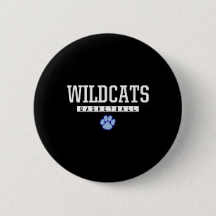 Camden County Wildcats Logo Sketll Hs  6 Cm Round Badge
