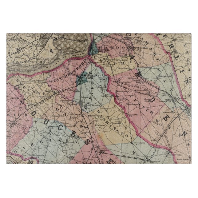 Camden, Gloucester counties, NJ Cutting Board (Front)