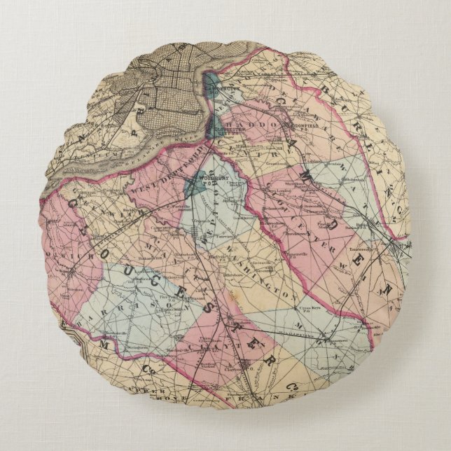 Camden, Gloucester counties, NJ Round Cushion (Front)