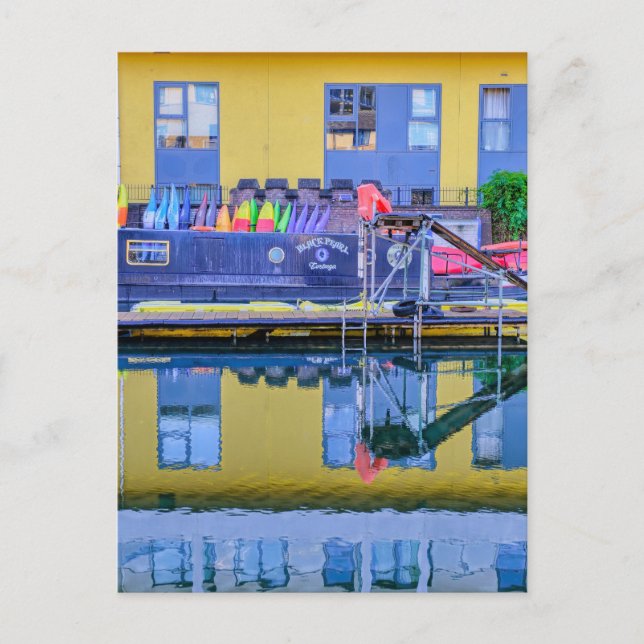 Camden Lock, London UK Postcard (Front)