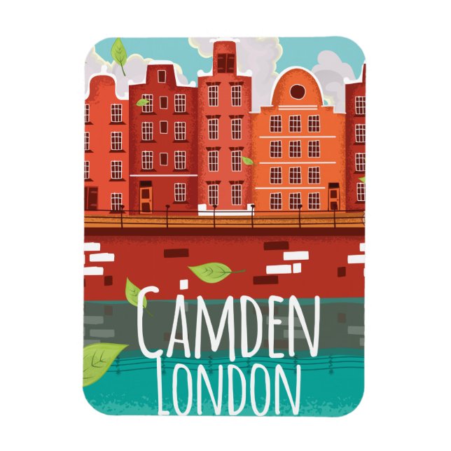 Camden, London vintage travel poster Magnet (Vertical)