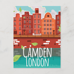 Camden, London vintage travel poster Postcard
