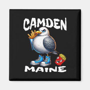 Camden Maine Funny Seagull French Fries Souvenir Magnet