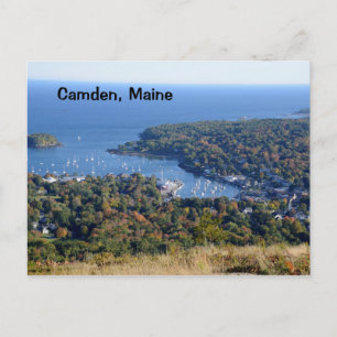 Camden, Maine harbour Postcard