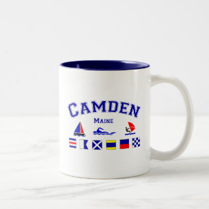 Camden, ME Two-Tone Coffee Mug
