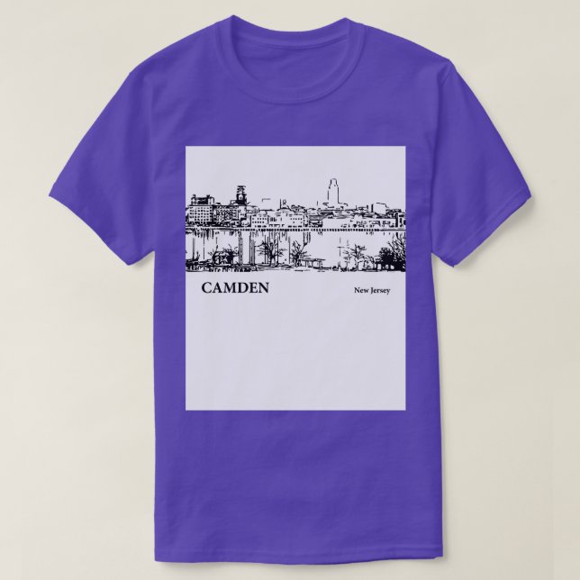 Camden New Jersey  3 T-Shirt (Design Front)