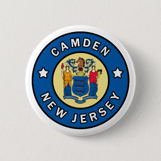 Camden New Jersey 6 Cm Round Badge (Front)