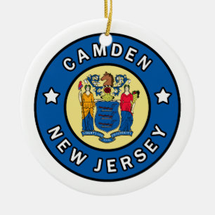 Camden New Jersey Ceramic Tree Decoration