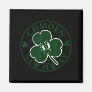 Camden New Jersey Irish Shamrock Nj Retro Souvenir Magnet