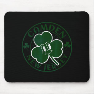 Camden New Jersey Irish Shamrock Nj Retro Souvenir Mouse Mat