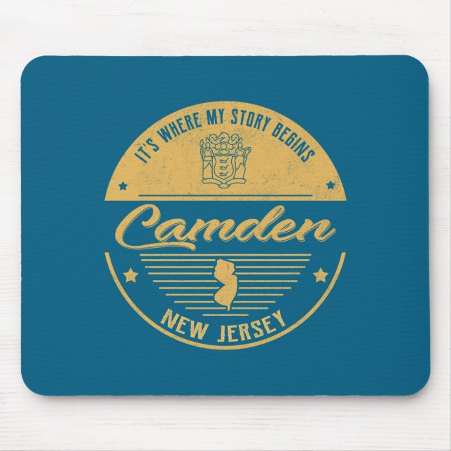 Camden New Jersey Its Where My Story Begins  Mouse Mat (Front)