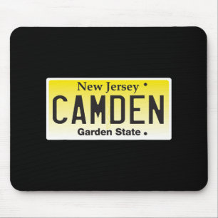 Camden New Jersey Nj Hometown License Plate Graphi Mouse Mat