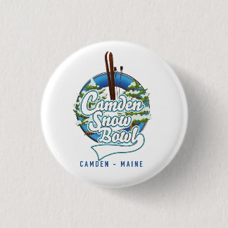 Camden Snow Bowl ski logo. Photo Print 3 Cm Round Badge