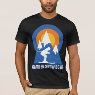 Camden Snow Bowl Ski Sunset T-Shirt