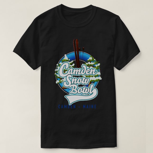 Camden Snow Bowl ski T-Shirt (Design Front)