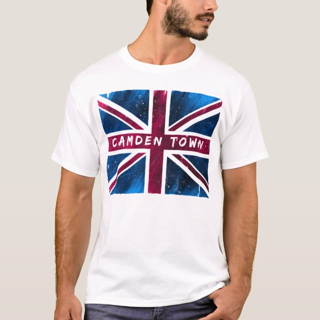 Camden Town - United Kingdom Union Jack Flag T-Shirt (Front)