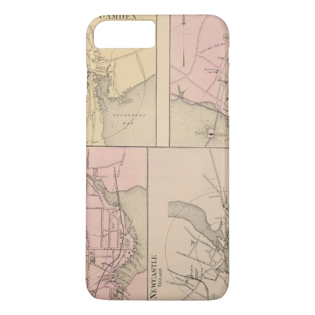 Camden, Wiscasset, Damariscotta, Newcastle Case-Mate iPhone Case (Back)