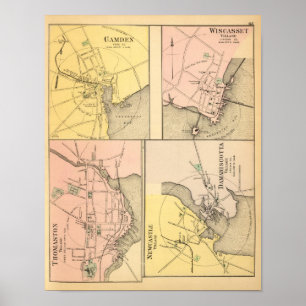 Camden, Wiscasset, Damariscotta, Poster