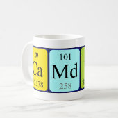 Camdyn periodic table name mug (Front Left)