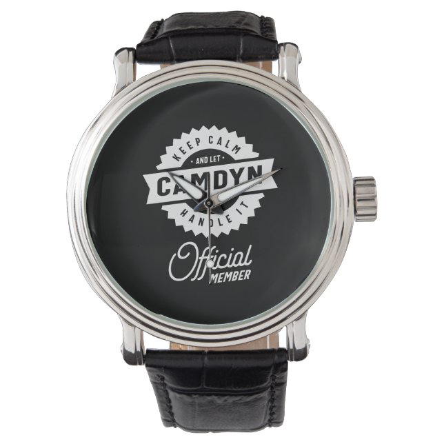 Camdyn Personalised Name Birthday Gift Watch (Front)