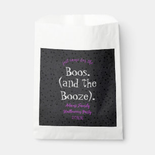Came for the Boos and Booze Adult Halloween Party Favour Bags