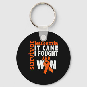 Came I Fought And Won - Leukaemia Cancer Survivor  Key Ring