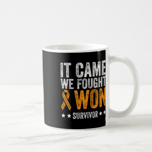 Came We Fought And Won Leukaemia Awareness Survivo Coffee Mug