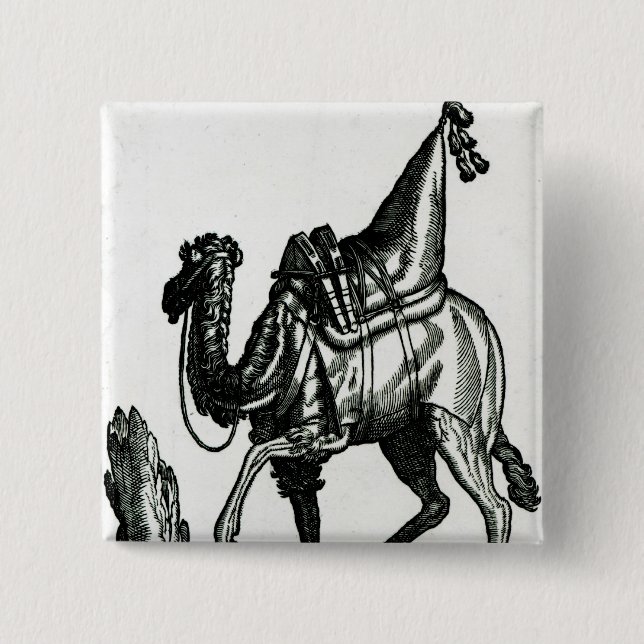Camel 15 Cm Square Badge (Front)
