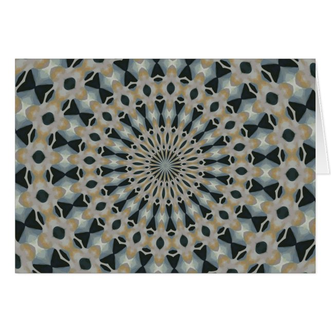 Camel and Teal Kaleidoscope (Front Horizontal)