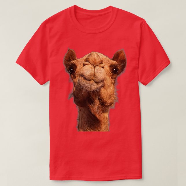 Camel Animal Face  T-Shirt (Design Front)