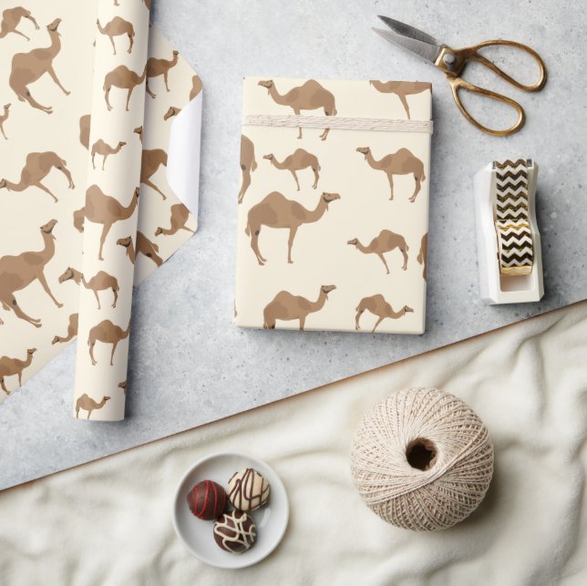Camel Animal Pattern Wrapping Paper (Crafts)