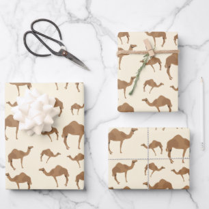 Camel Animal Pattern Wrapping Paper Sheet