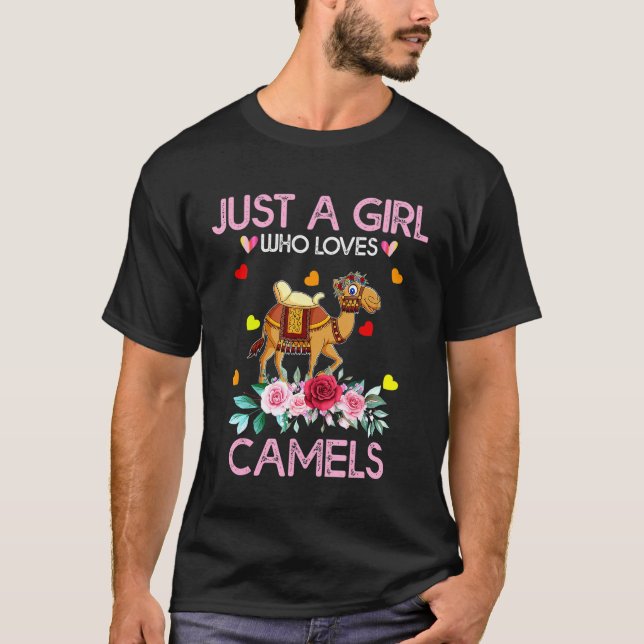 Camel Animal   Women Just A Girl Who Loves Camels  T-Shirt (Front)