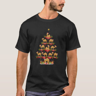 Camel Animal Xmas Tree Lighting Camel Christmas Tr T-Shirt