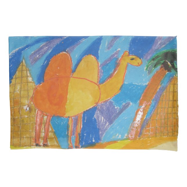 Camel Art by Kids Pillowcase (Front)