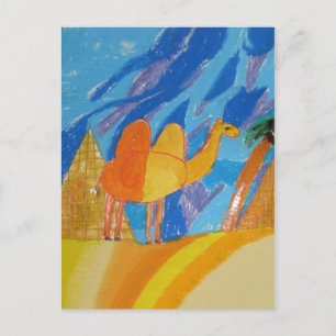 Camel Art by Kids Postcard