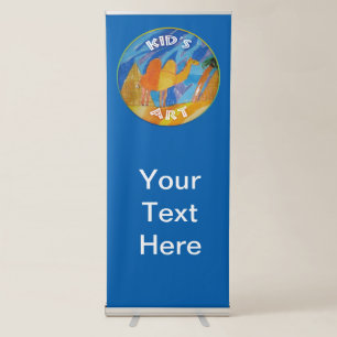 Camel Art by Kids Retractable Banner