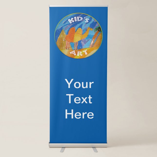 Camel Art by Kids Retractable Banner (Front)