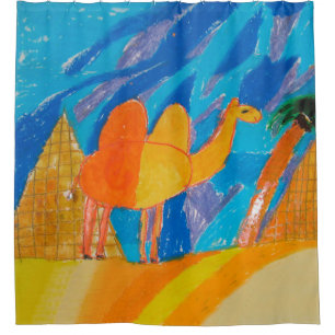 Camel Art by Kids Shower Curtain